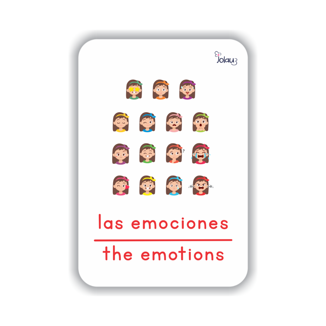 FLASHCARDS EMOCIONES NIÑA