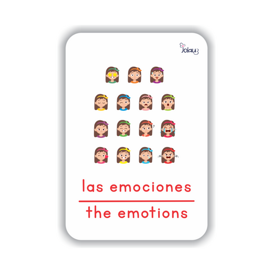 FLASHCARDS EMOCIONES NIÑA