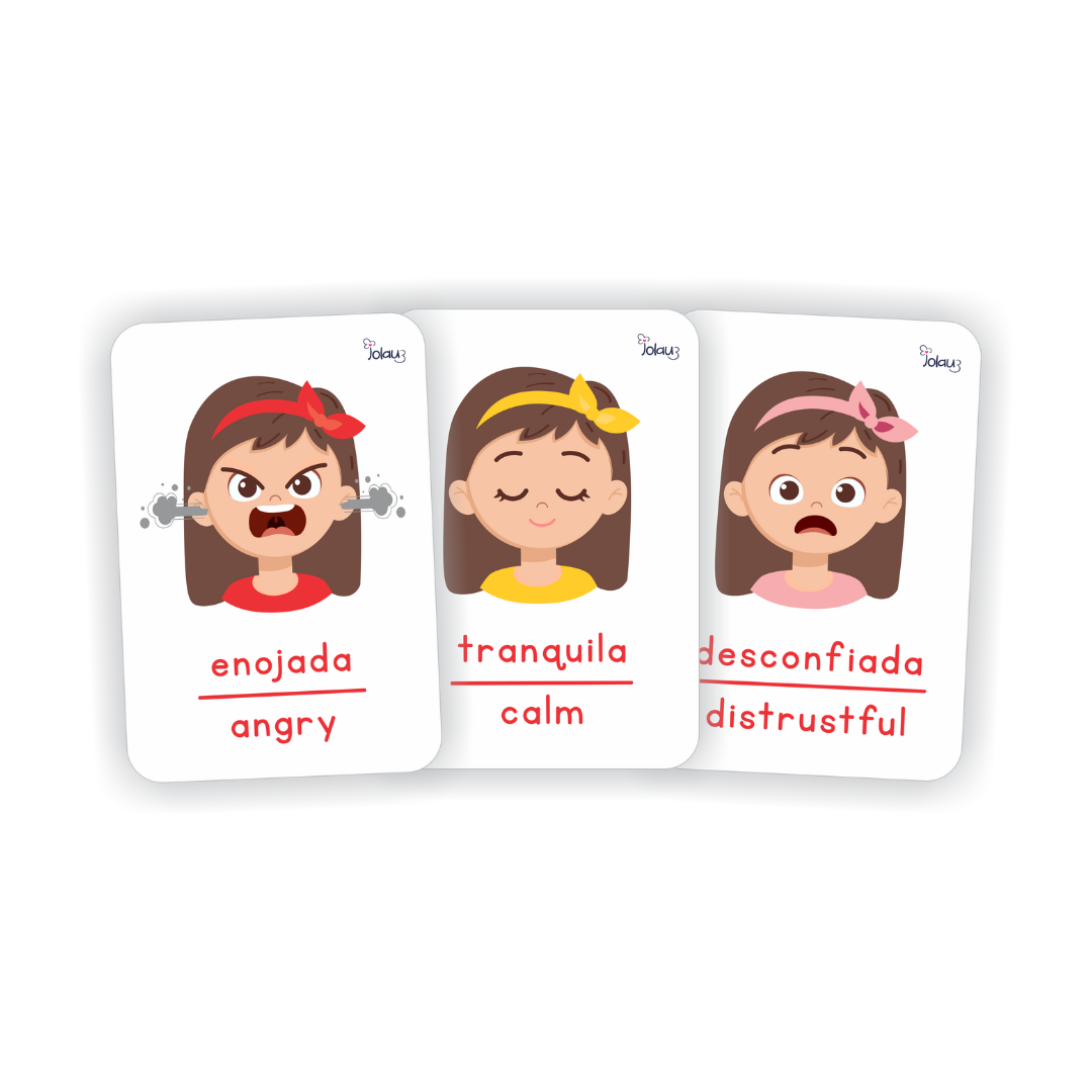 FLASHCARDS EMOCIONES NIÑA